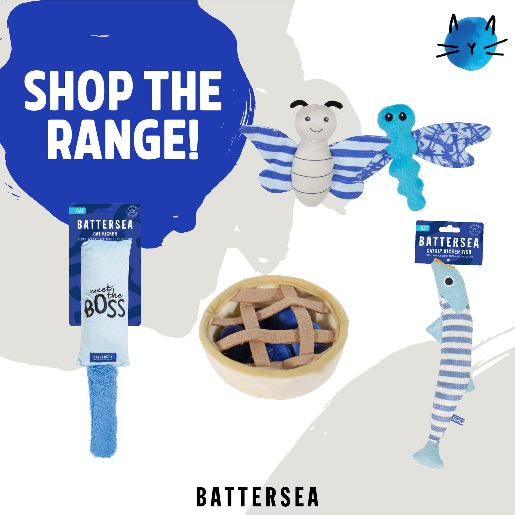 Battersea Tune Chaser Mice Cat Toy 3pc