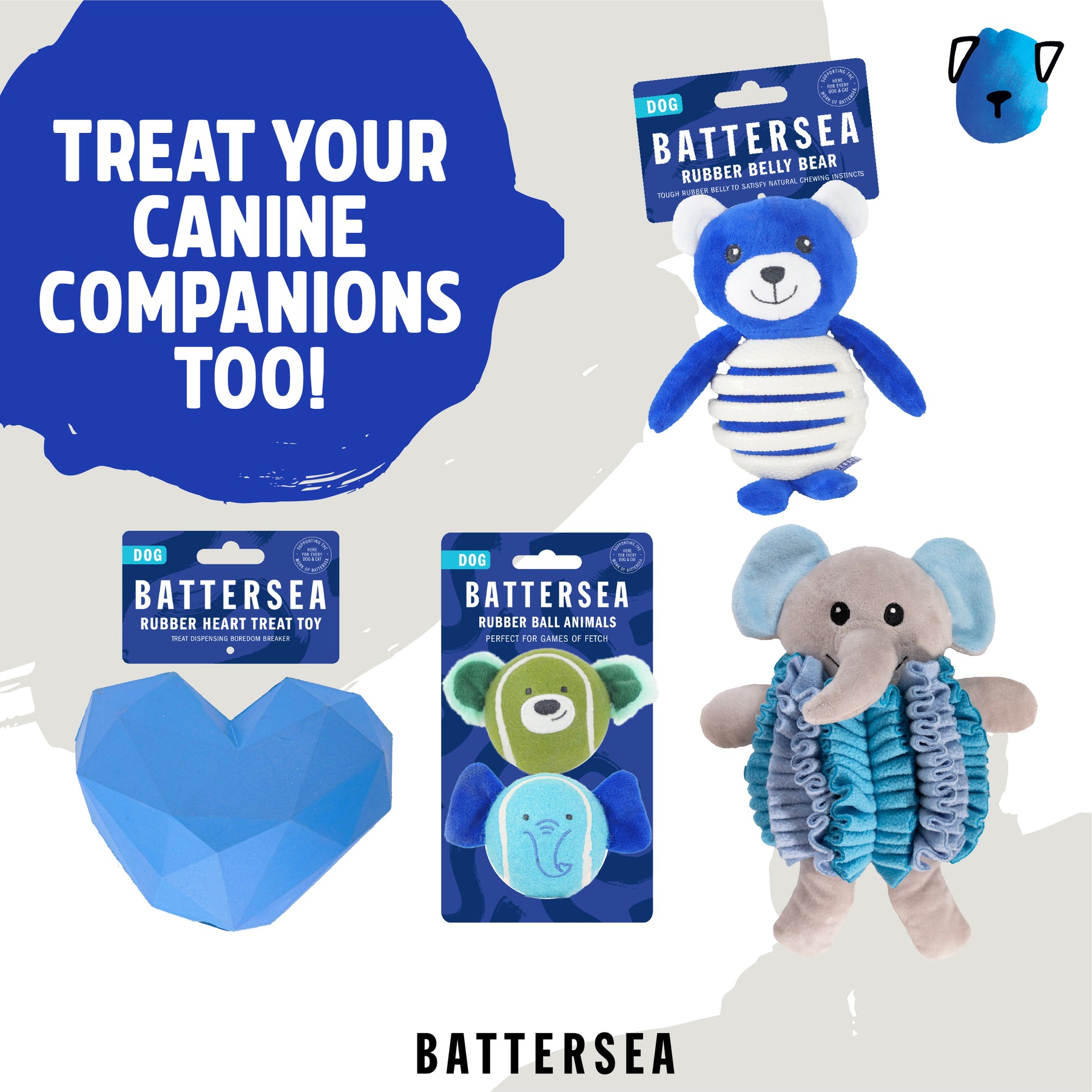 Battersea Tune Chaser Mice Cat Toy 3pc