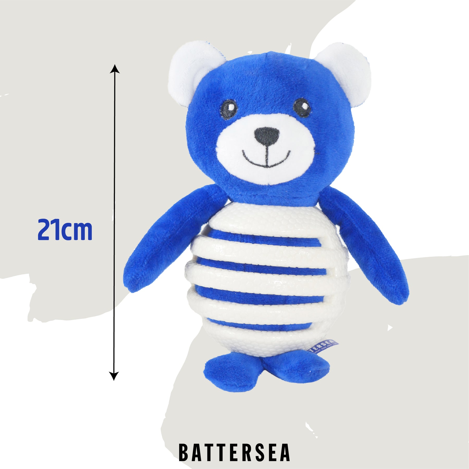 Battersea Rubber Belly Bear Dog Toy