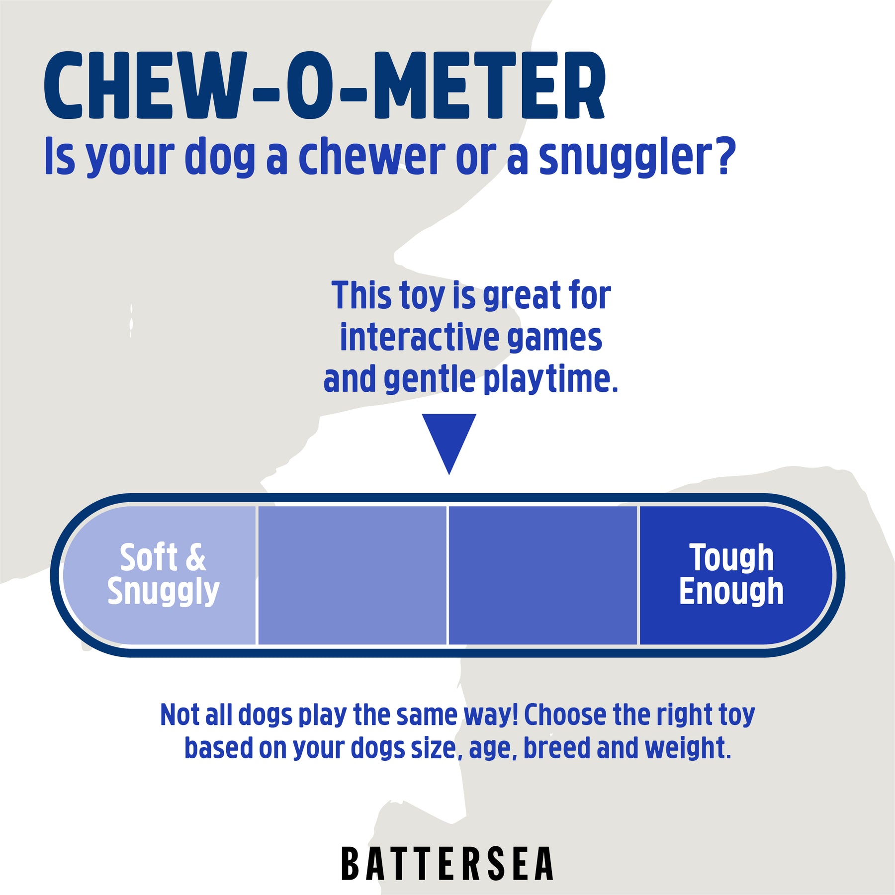 Battersea Rubber Belly Bear Dog Toy