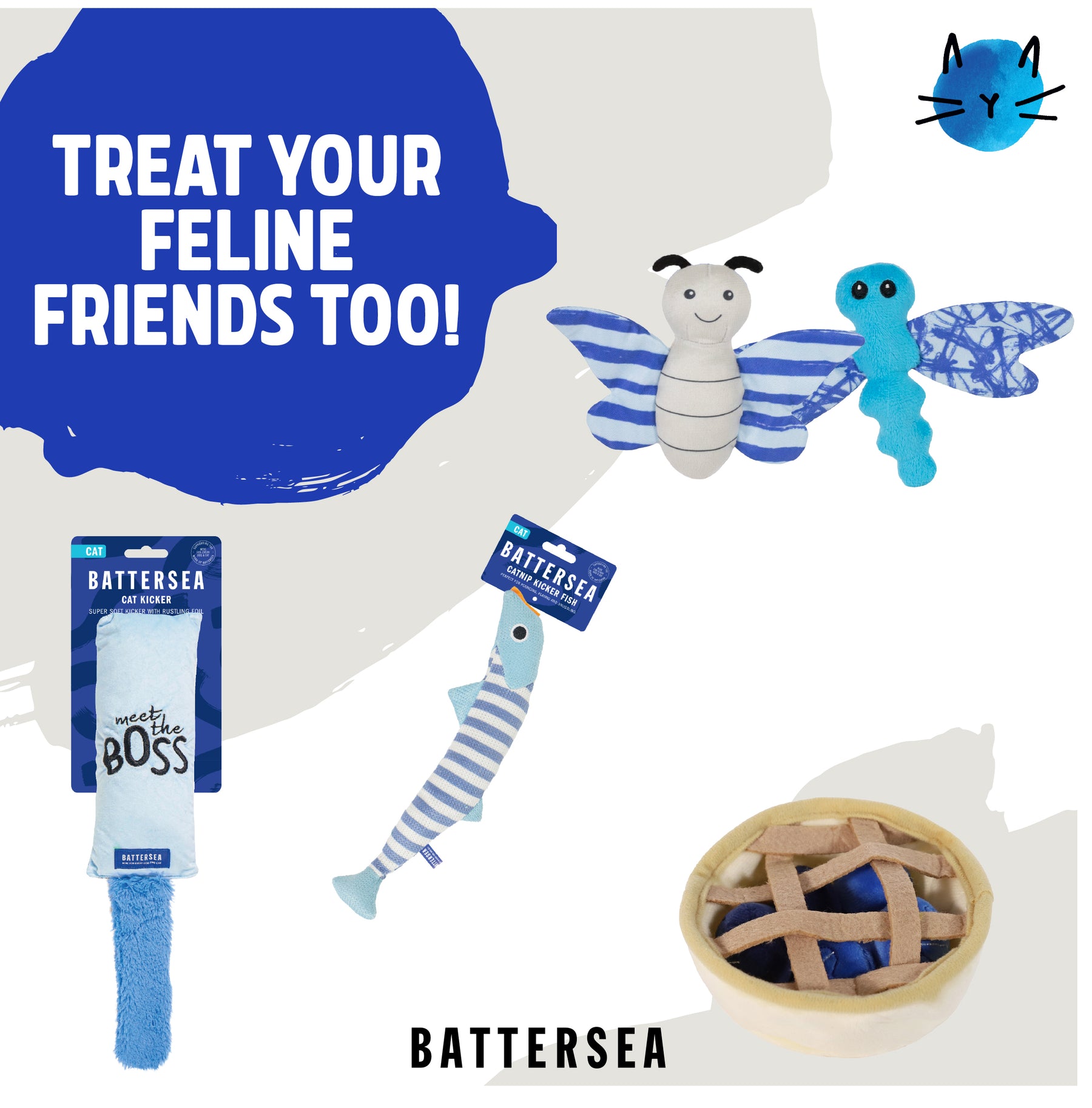 Battersea Rubber Belly Bear Dog Toy