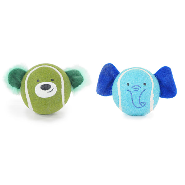 Battersea Rubber Ball Animals Dog Toy 2pc