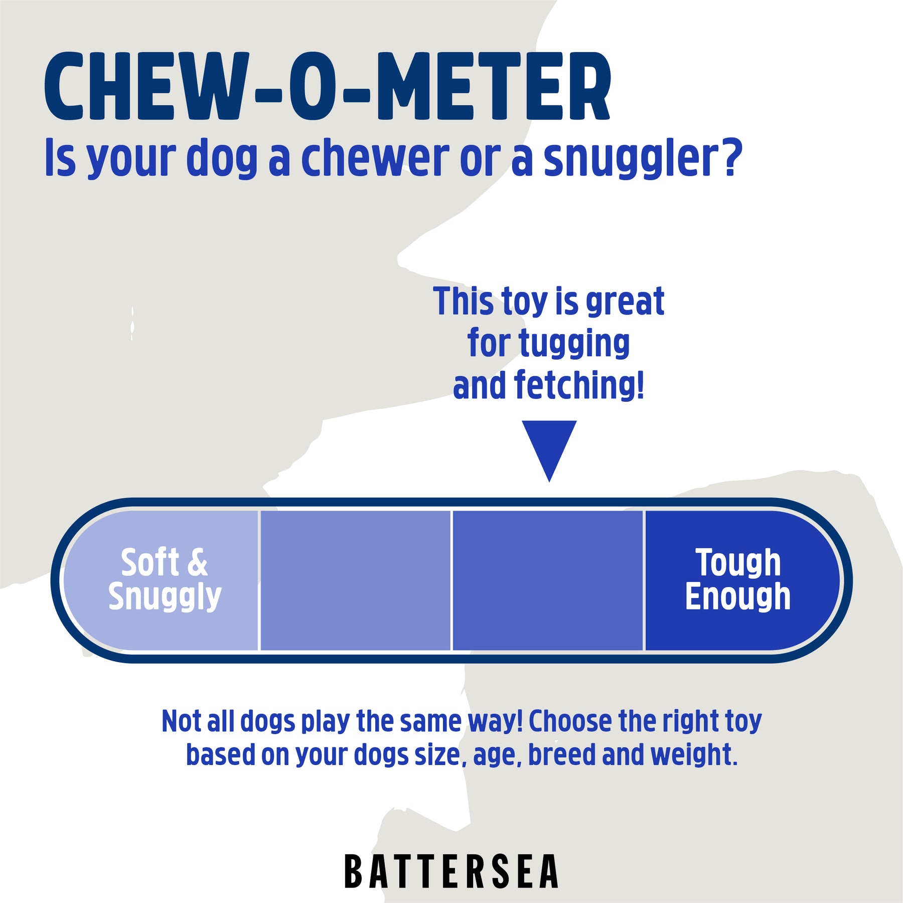 Battersea Rope & Rubber Triangle Dog Toy