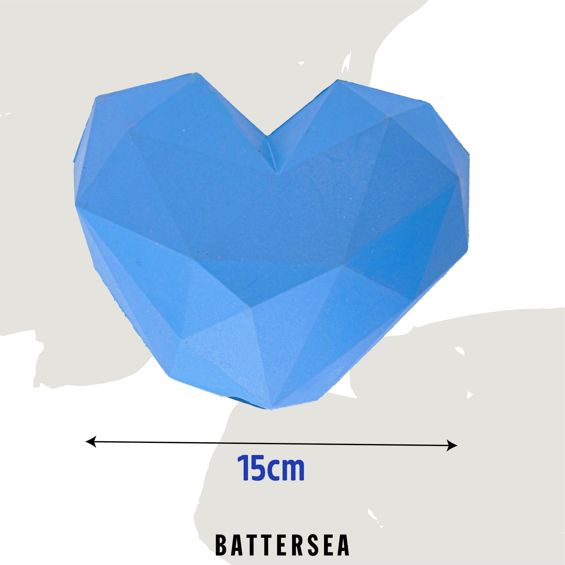 Battersea Rubber Heart Treat Dog Toy