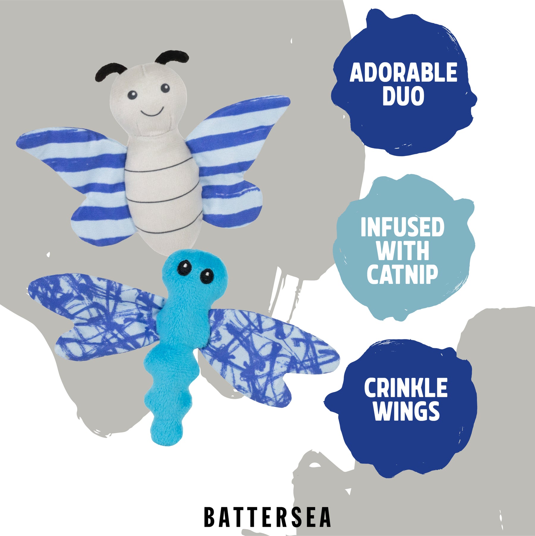 Battersea Butterfly & Dragonfly Duo Cat Toy