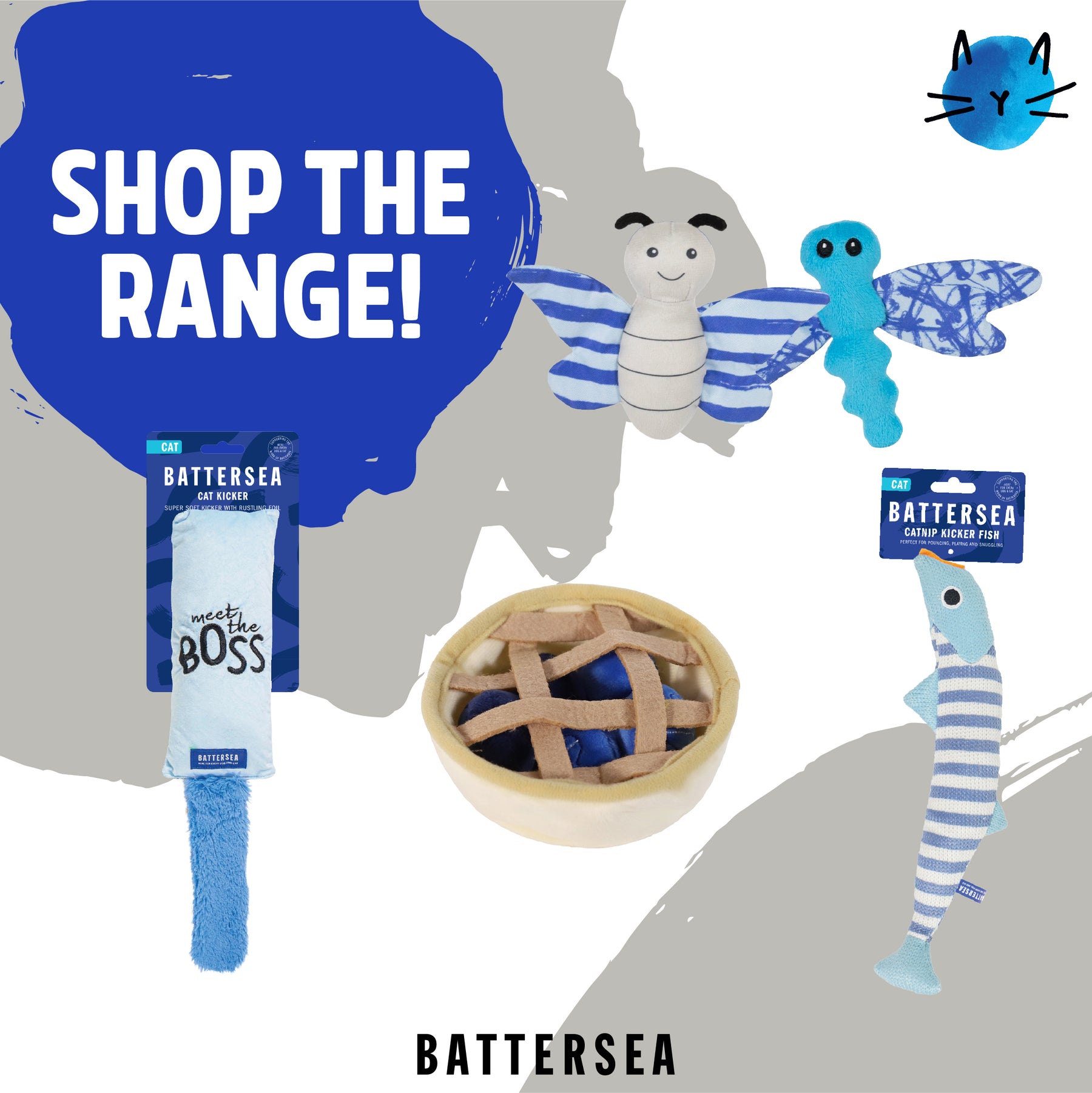 Battersea Butterfly & Dragonfly Duo Cat Toy