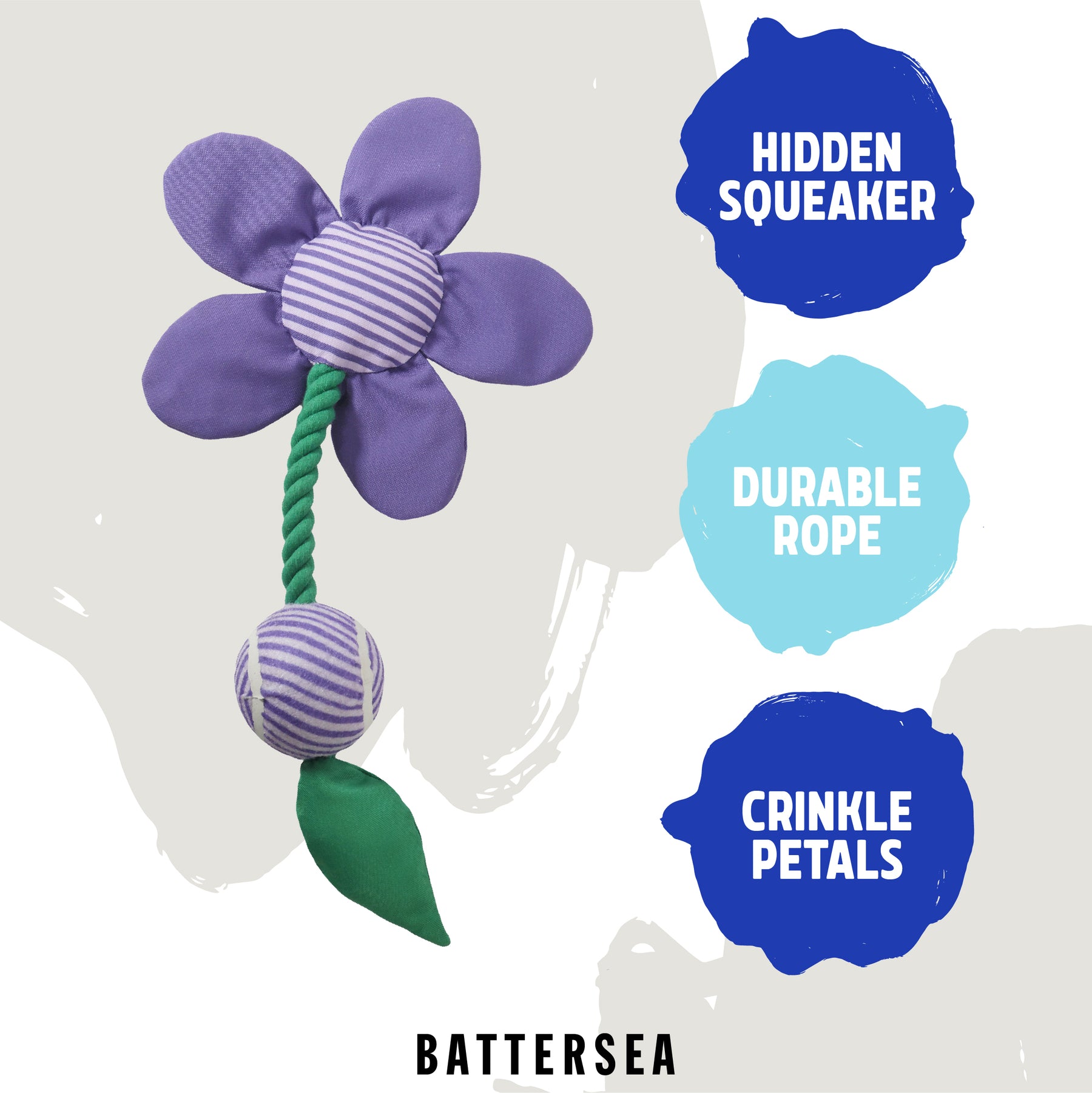 Battersea Flower Tug Dog Toy
