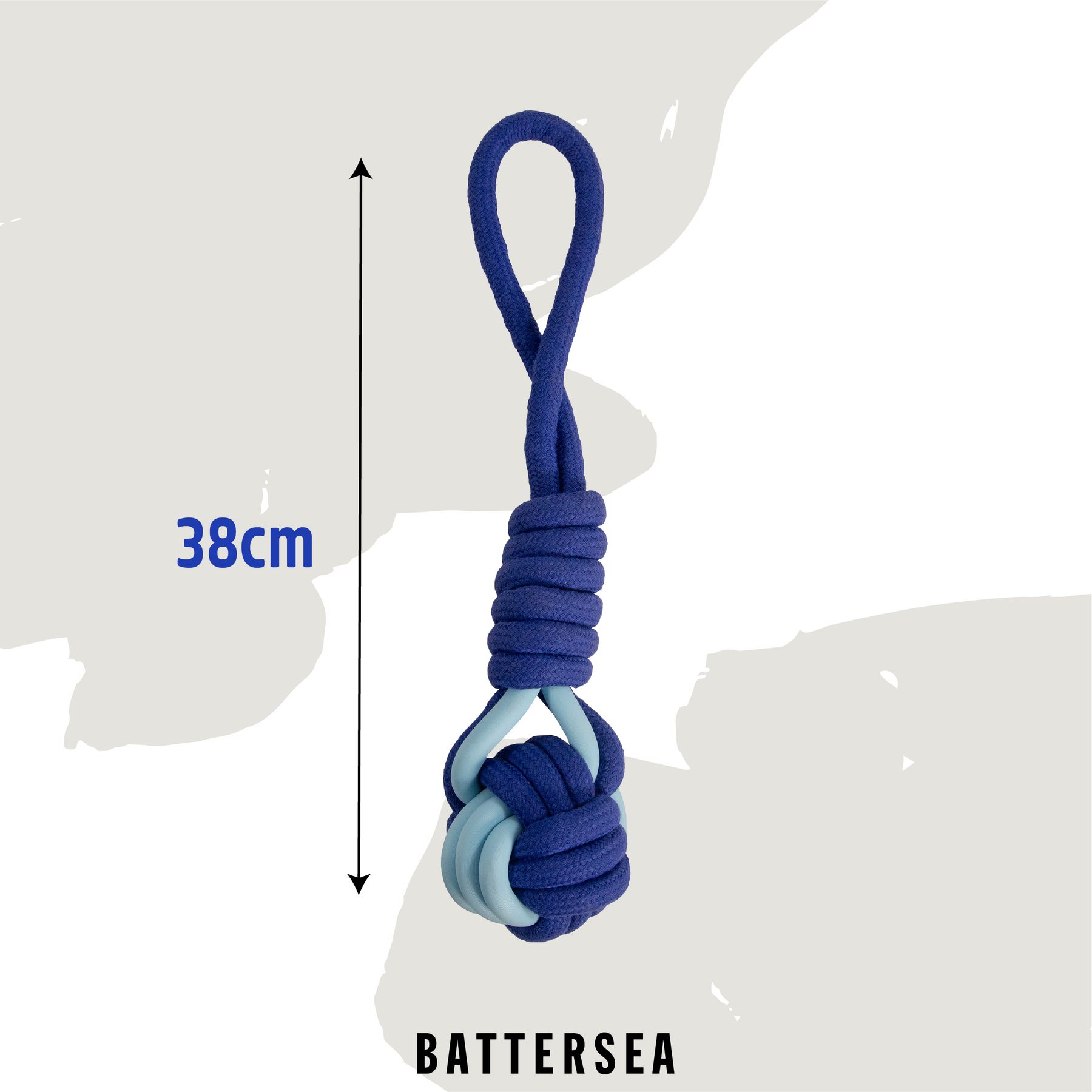 Battersea Rope & Rubber Tug Dog Toy