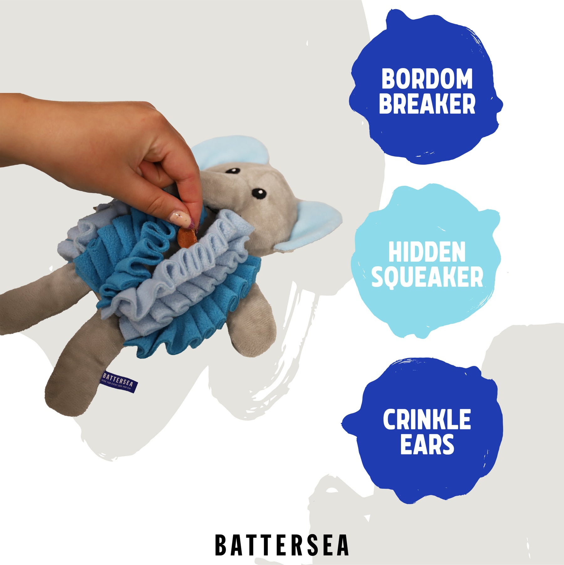 Battersea Snuffle Elephant Dog Toy