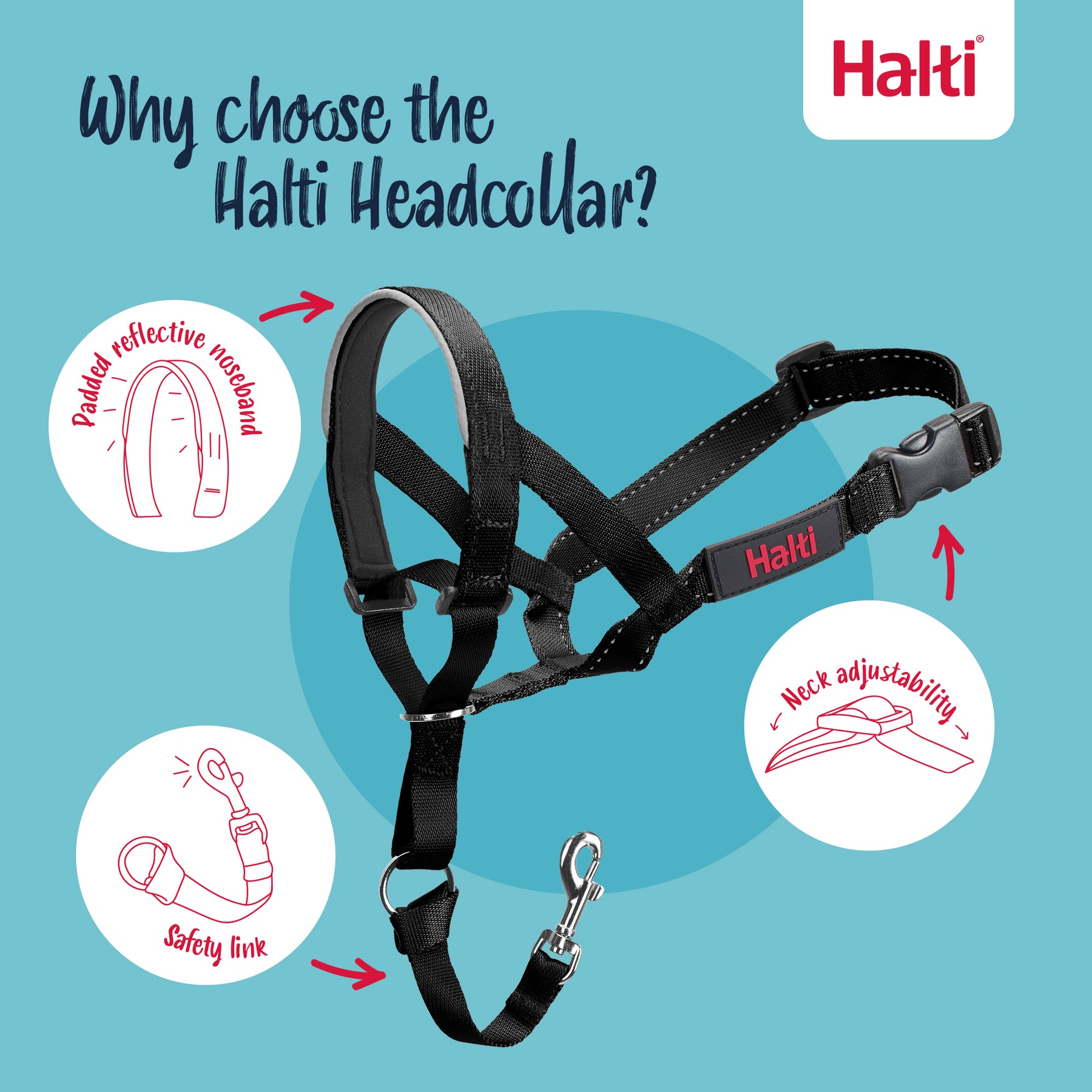 Halti Dog Headcollar Black