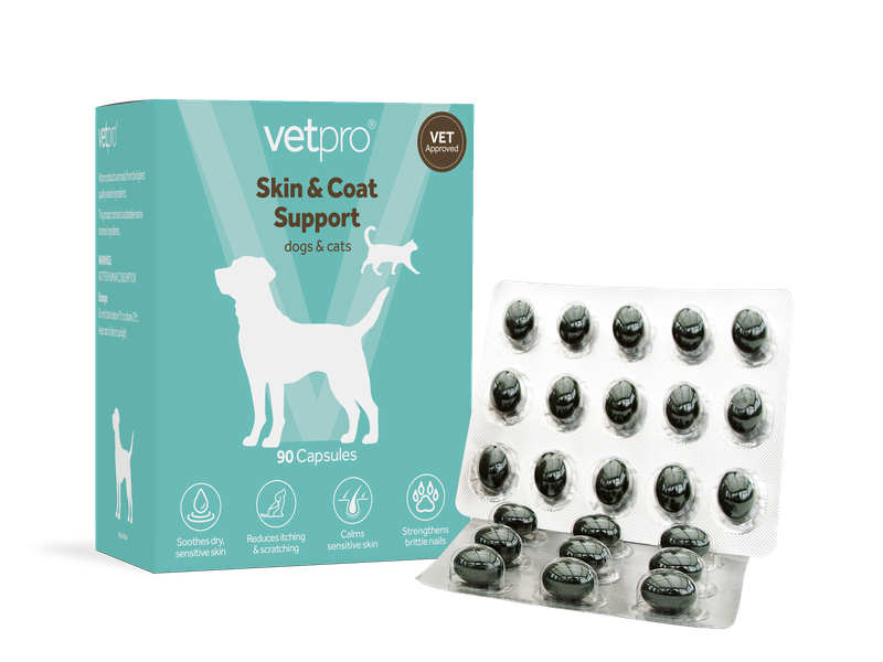 Vetpro Healthy Skin & Glossy Coat - 90 capsules
