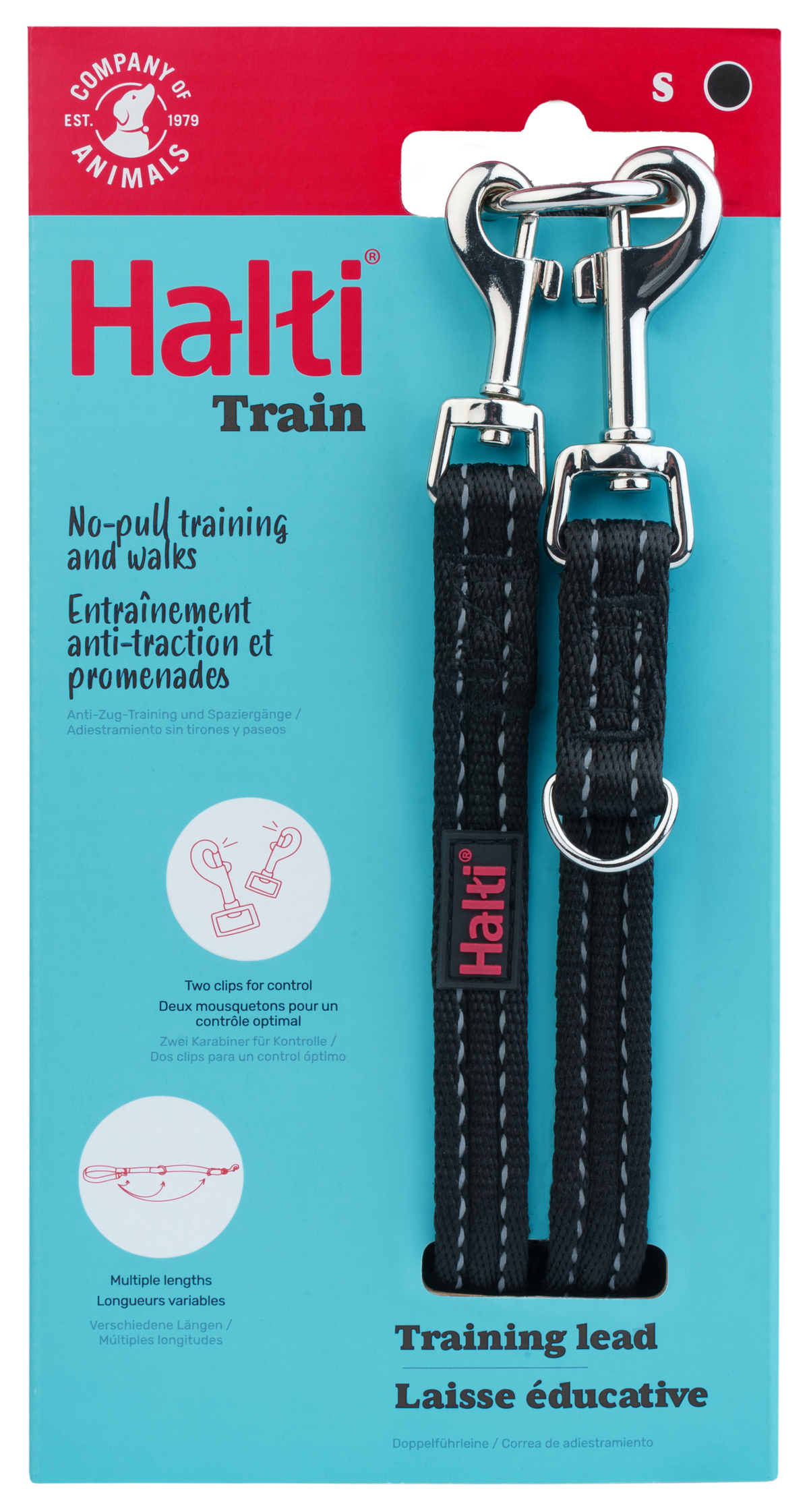 Halti Training Dog Lead (2 sizes/ 2 colours)