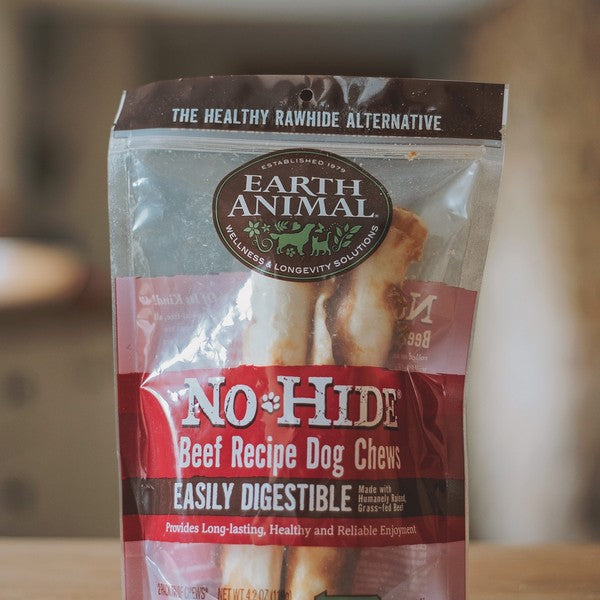 Earth Animal No Hide Beef Dog Chews (2 sizes)