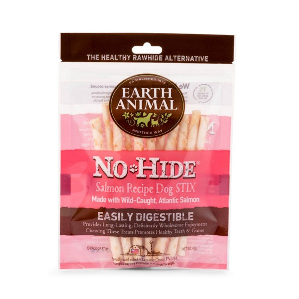 Earth Animal No Hide Salmon Dog Stix