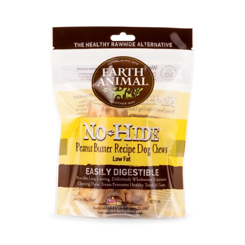 Earth Animal No Hide Peanut Butter Dog Chews Small