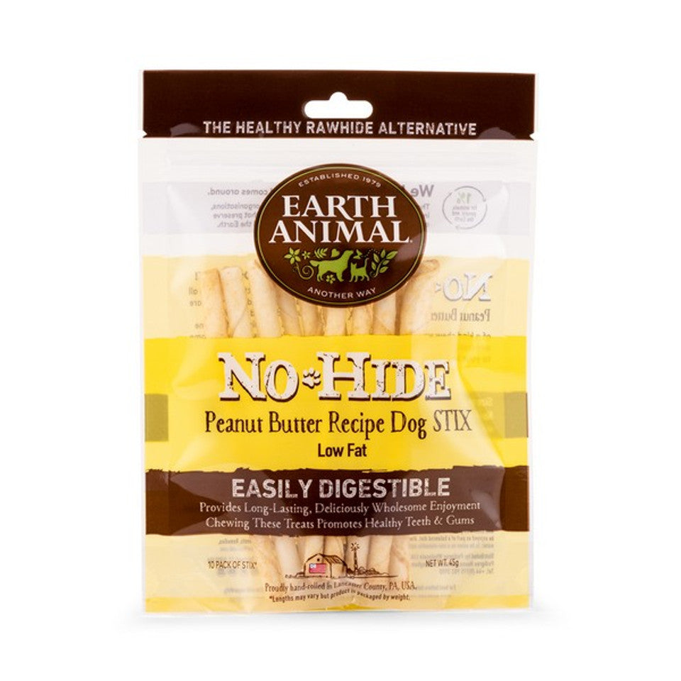 Earth Animal No Hide Peanut Butter Dog Stix