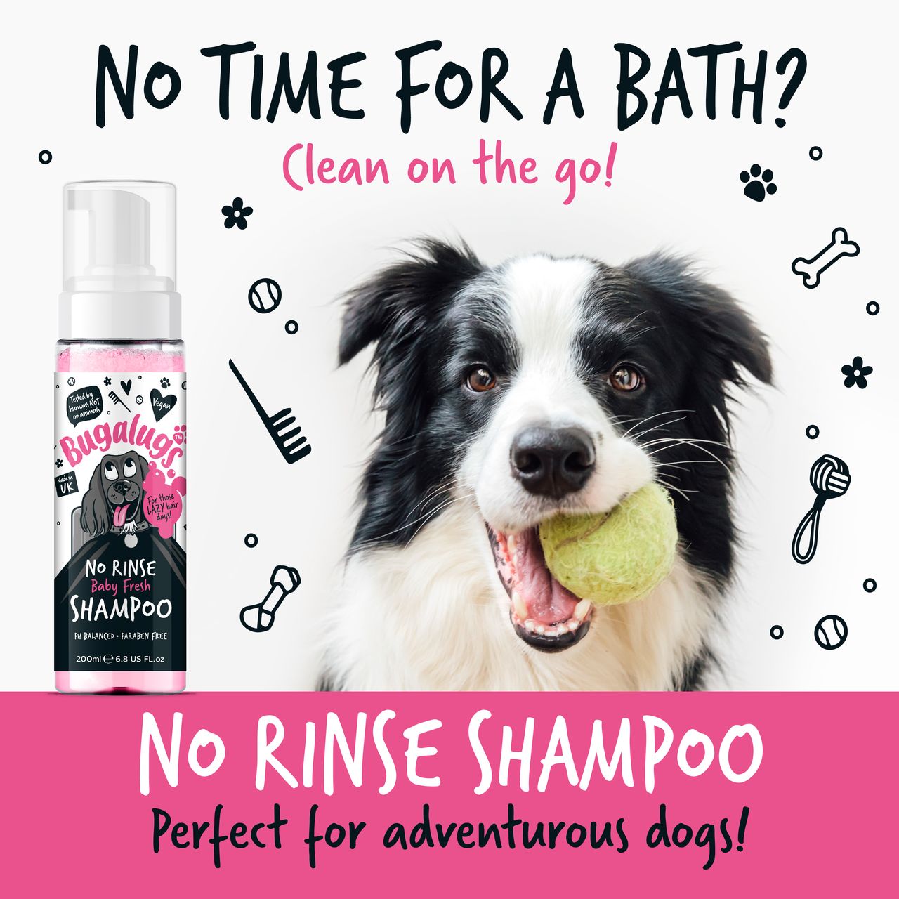 Bugalugs No Rinse Baby Fresh Dog Shampoo
