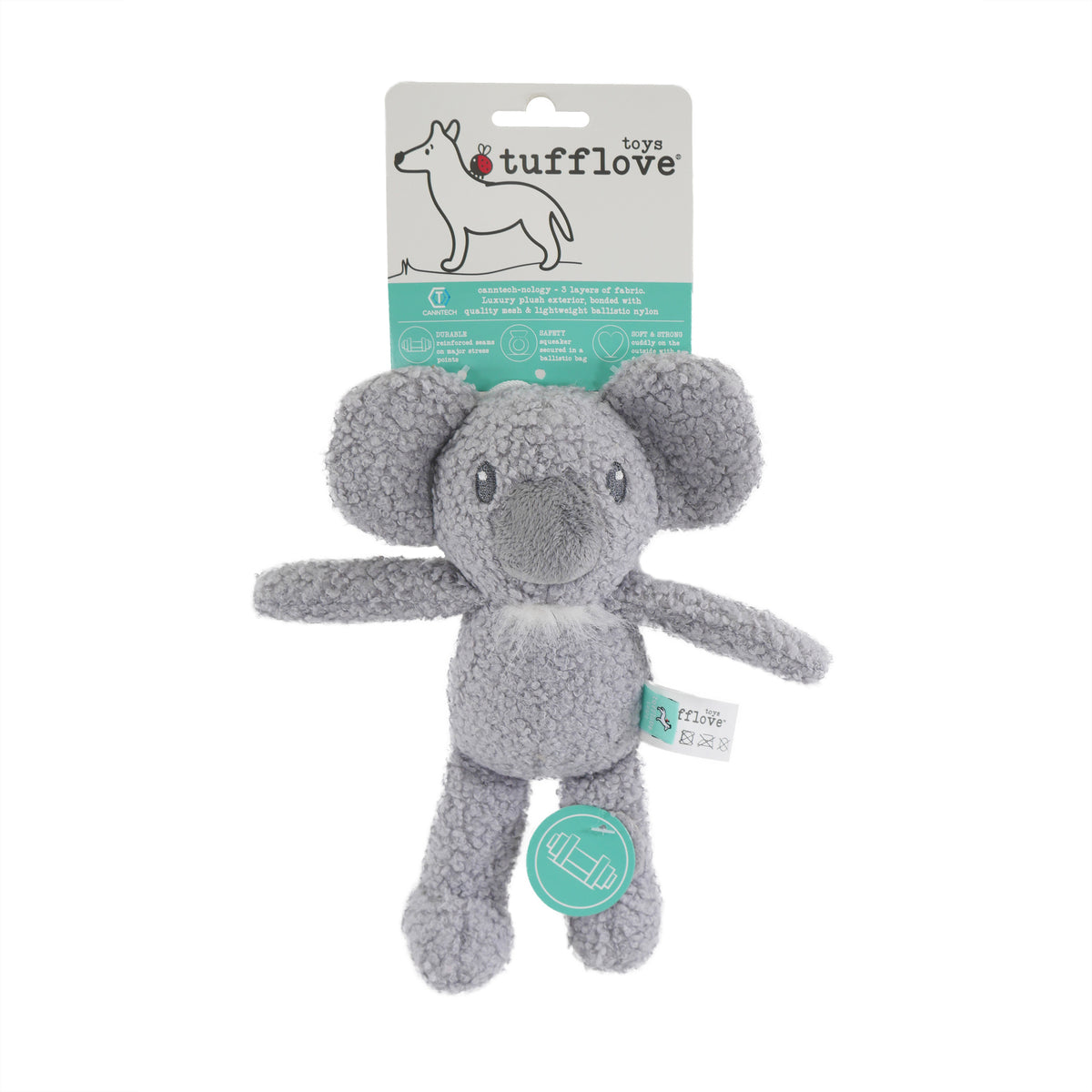 Tufflove Koala Dog Toy (2 sizes)