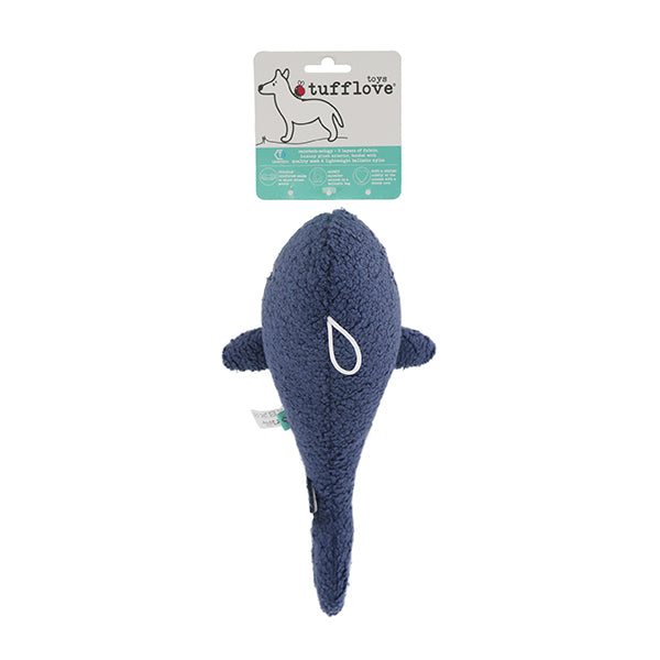 Tufflove Whale Dog Toy (2 sizes)