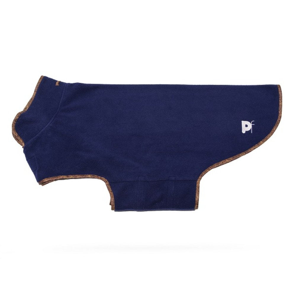 Petface Navy Fleece Dog Coat (4 sizes)