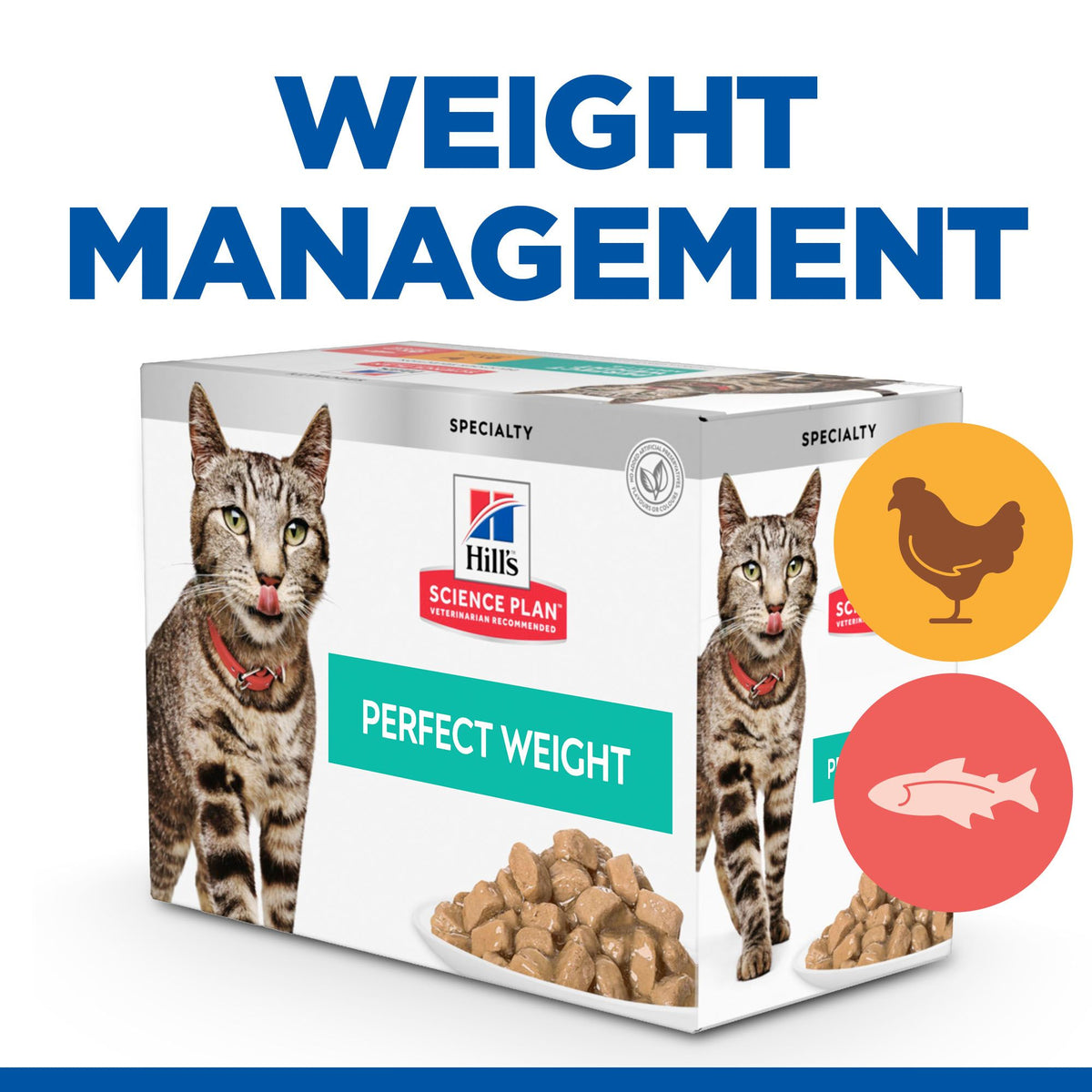Hill's™ Science Plan Adult Perfect Weight Wet Cat Food Multipack Chicken & Salmon