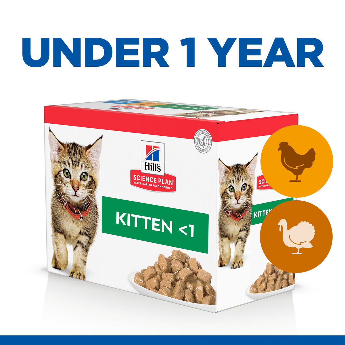 Hill's™ Science Plan Kitten Wet Multipack Chicken & Turkey 85g