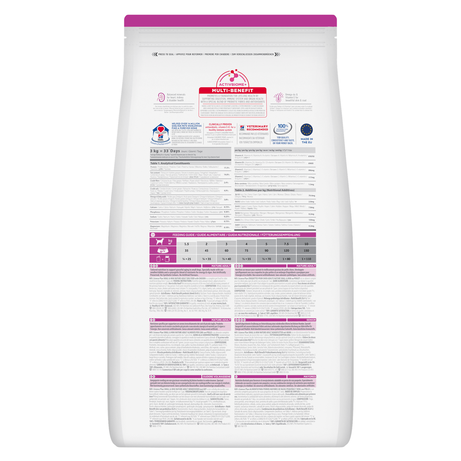 Hill's™ Science Plan Mature Adult 7+ Small & Mini Dry Dog Food Chicken Flavour