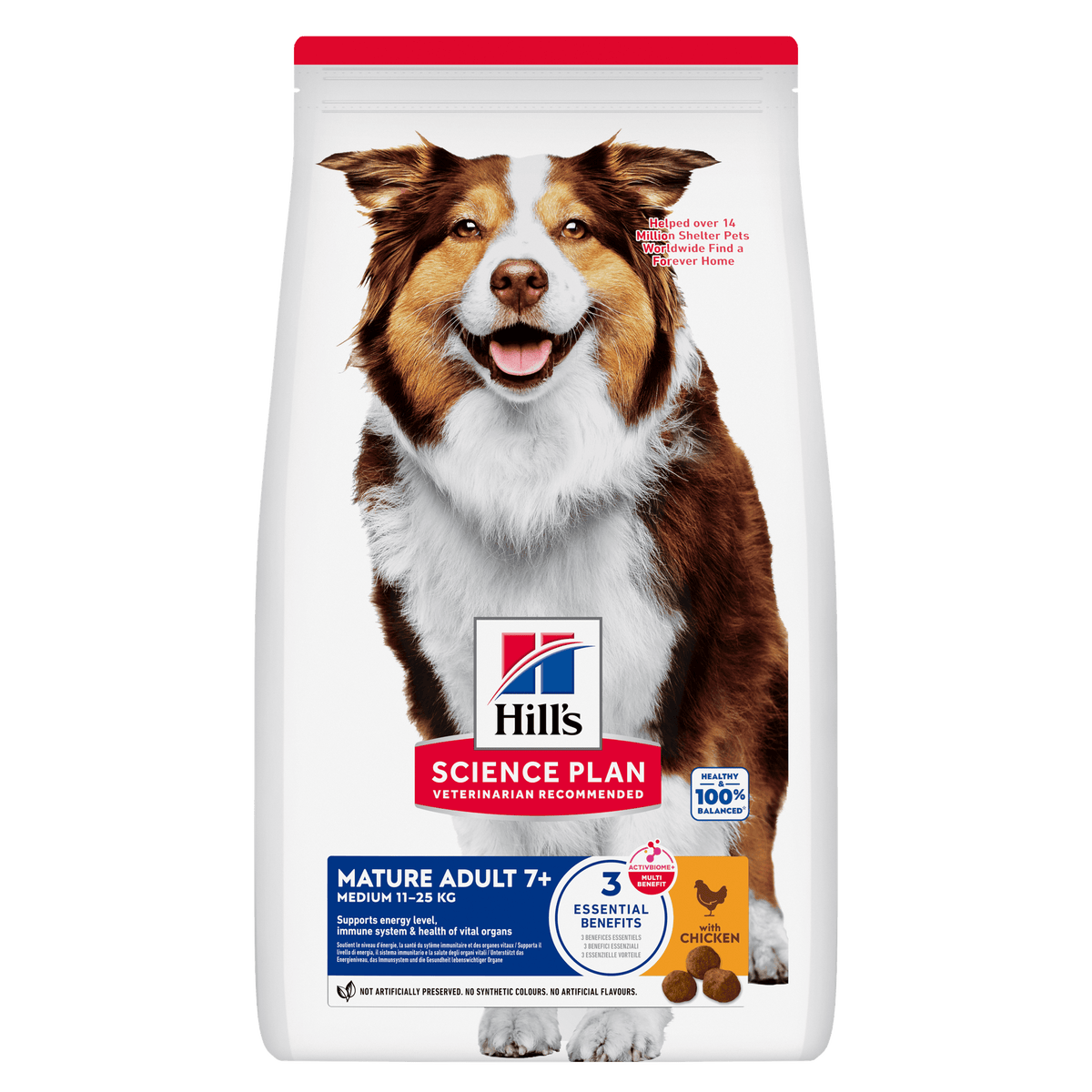 Hill's™ Science Plan Mature Adult 7+ Medium Dry Dog Food Chicken Flavour