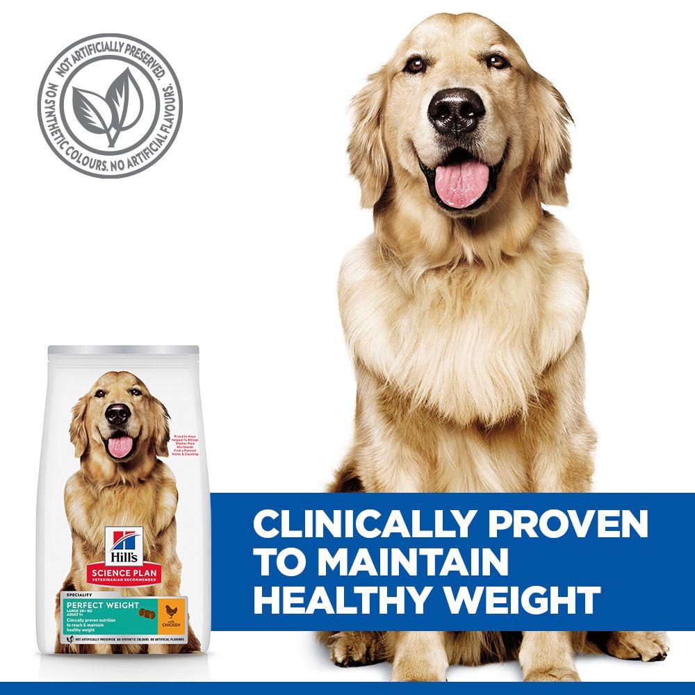 Hill's™ Science Plan Perfect Weight Adult Large Breed Dry Dog Food with Chicken 12kg
