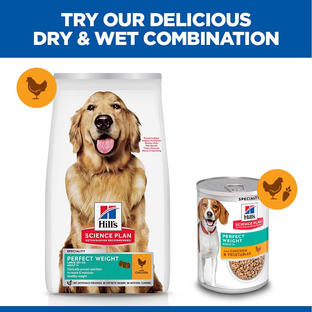 Hill's™ Science Plan Perfect Weight Adult Large Breed Dry Dog Food with Chicken 12kg