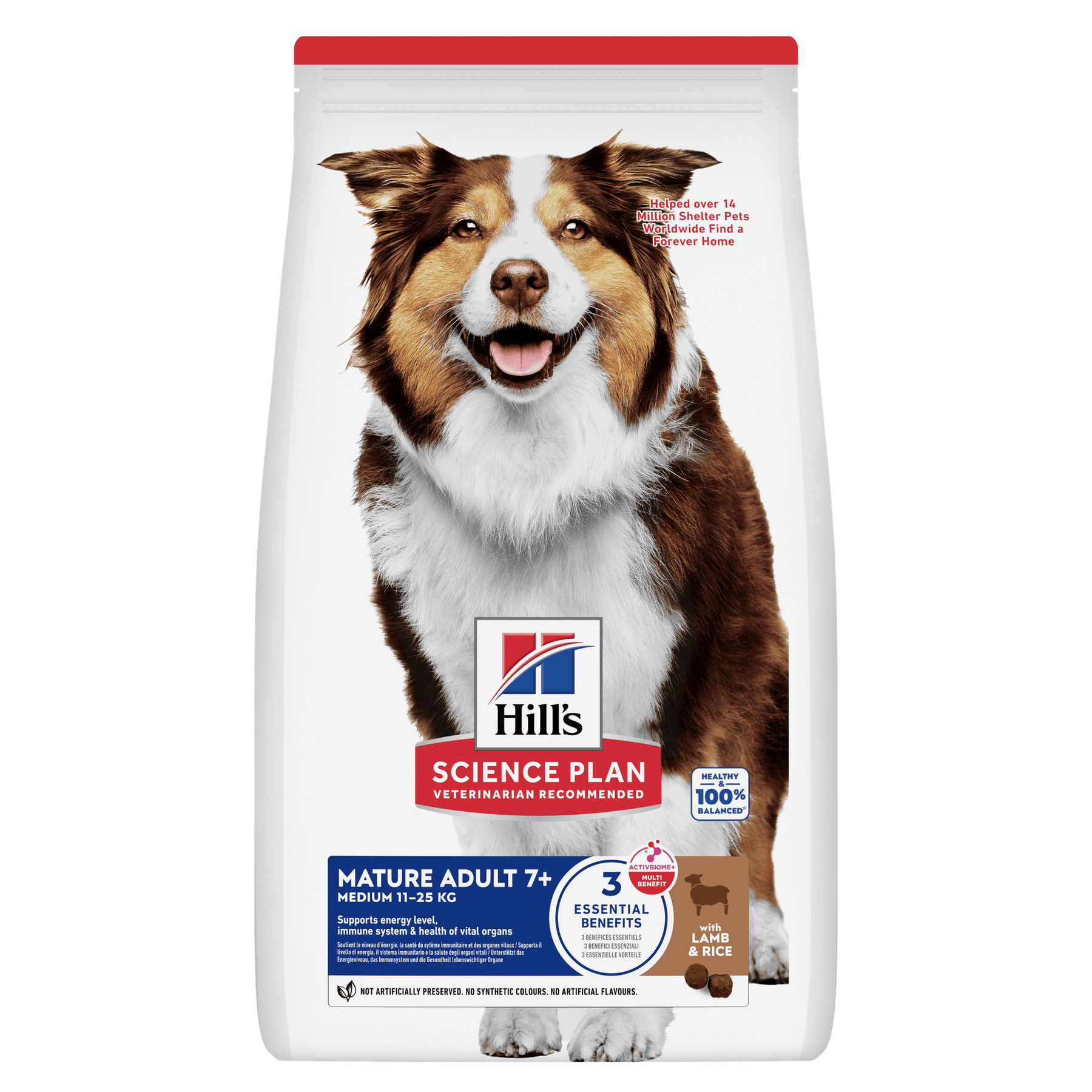 Hill's™ Science Plan Mature Adult 7+ Medium Dry Dog Food Lamb & Rice Flavour 14kg