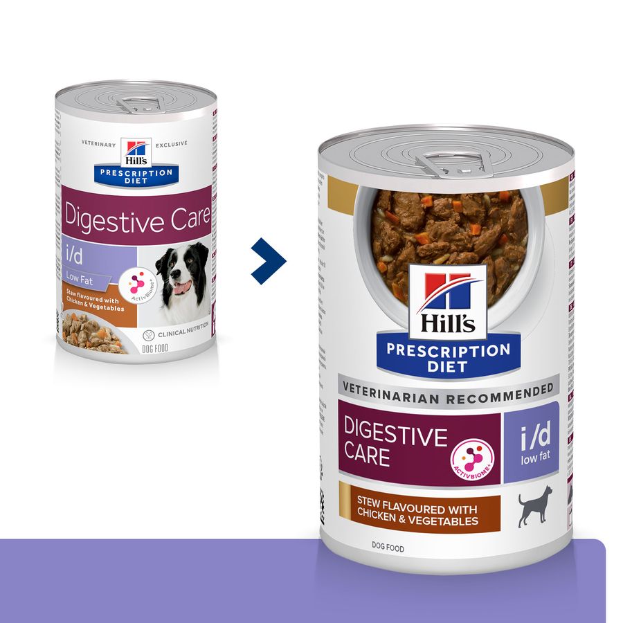 Hill's™ Prescription Diet™ i/d Low Fat Digestive Care Stew Dog Food with Chicken & added Vegetables