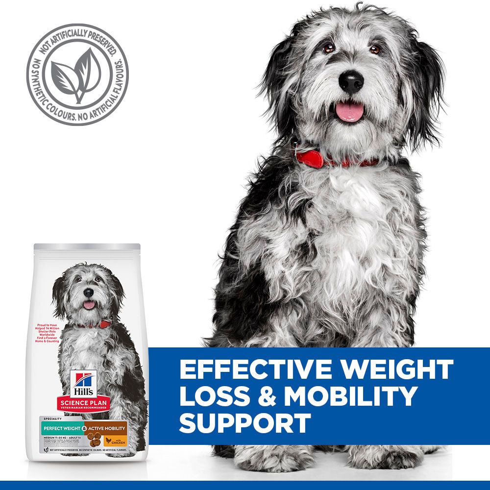 Hill's™ Science Plan Perfect Weight & Active Mobility Medium Dry Dog Food Chicken 12kg