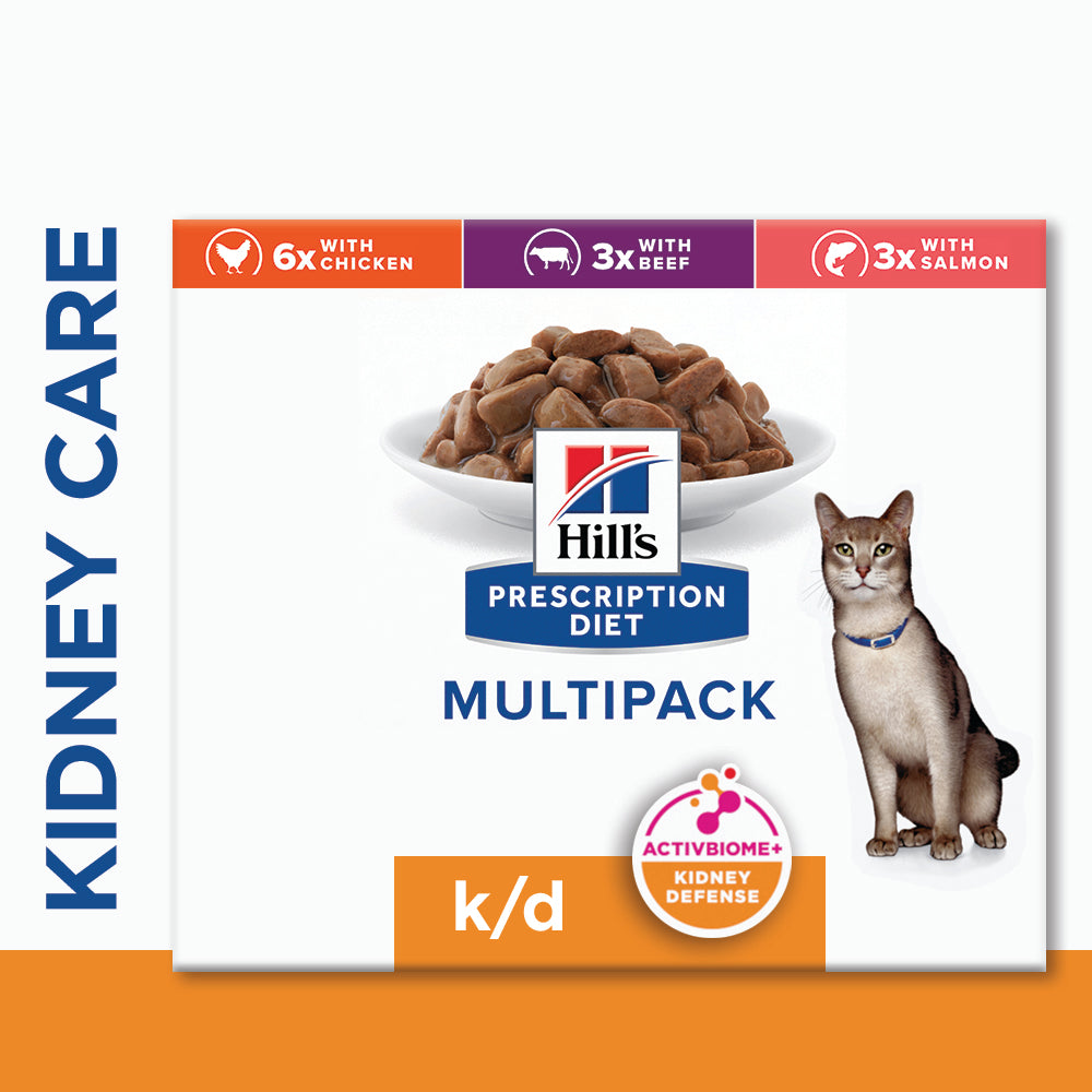 Hill's™ Prescription Diet™ k/d Kidney Care Wet Cat Food with Chicken, Beef, Salmon