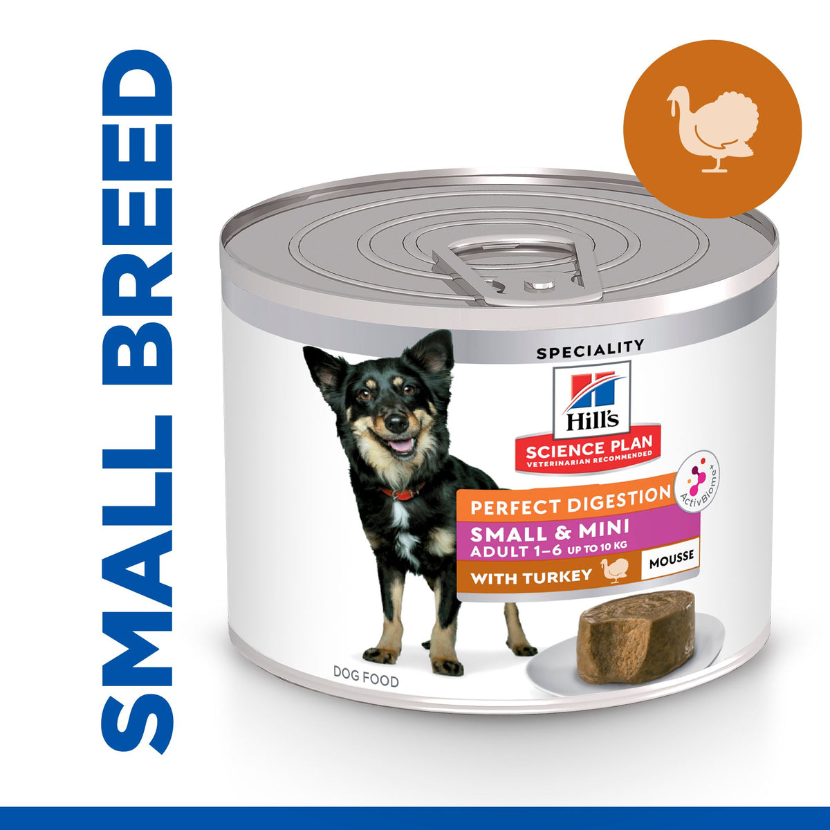Hill's™ Science Plan Perfect Digestion Adult Small & Mini Dog Mousse with Turkey
