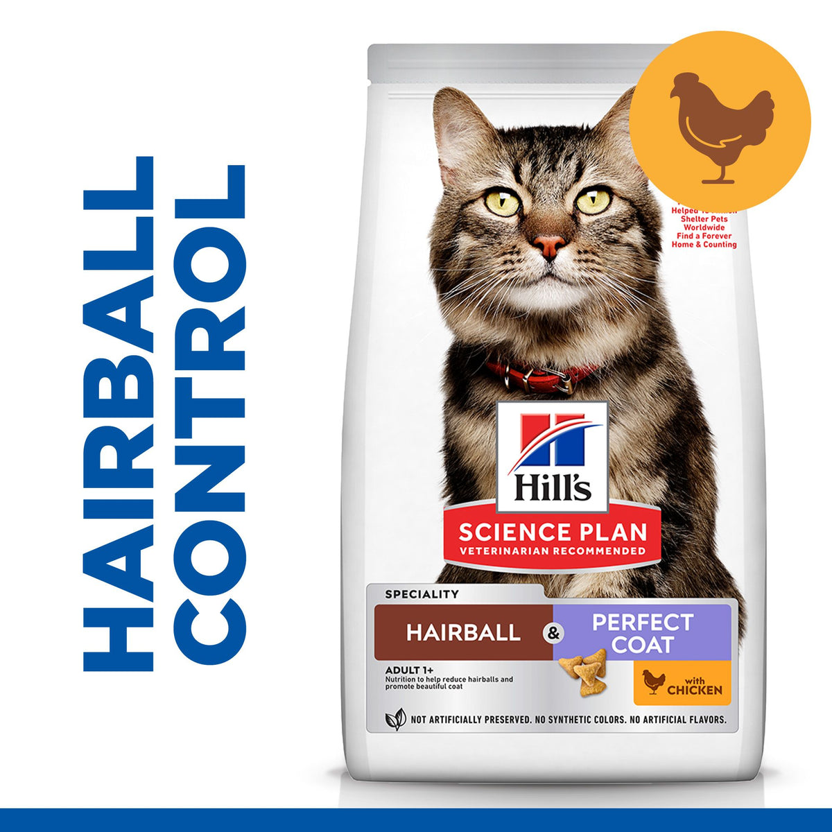 Hill's™ Science Plan Hairball & Perfect Coat Adult Dry Cat Food with Chicken