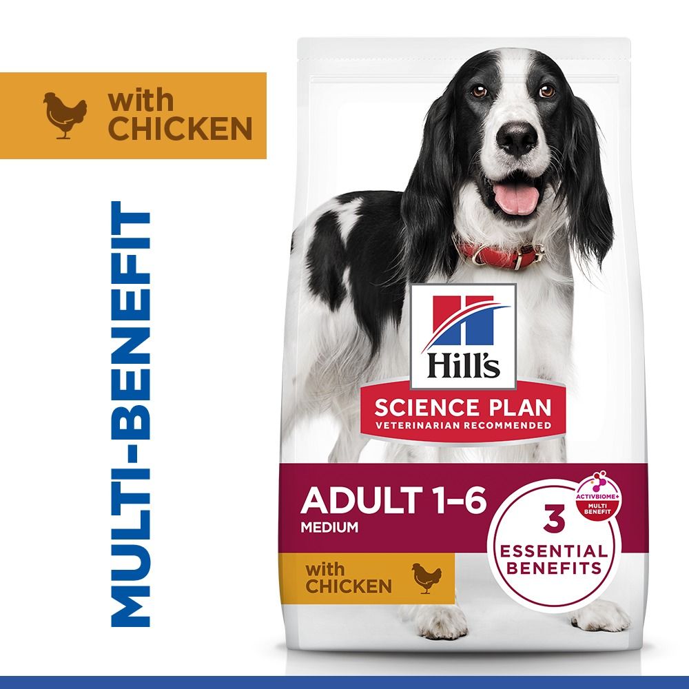 Hill's Science Plan Adult Medium Breed Dry Dog Food with Chicken