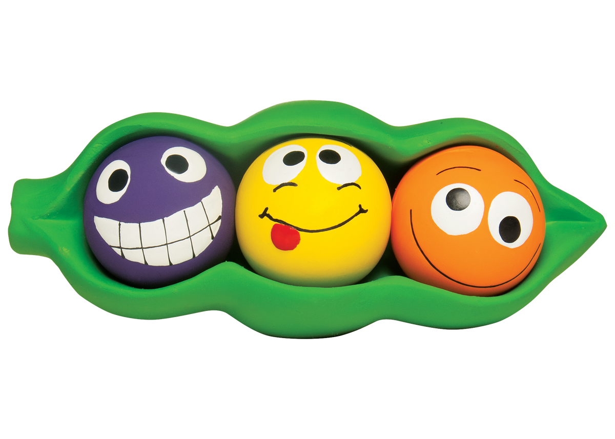 Peas In A Pod Latex Dog Toy