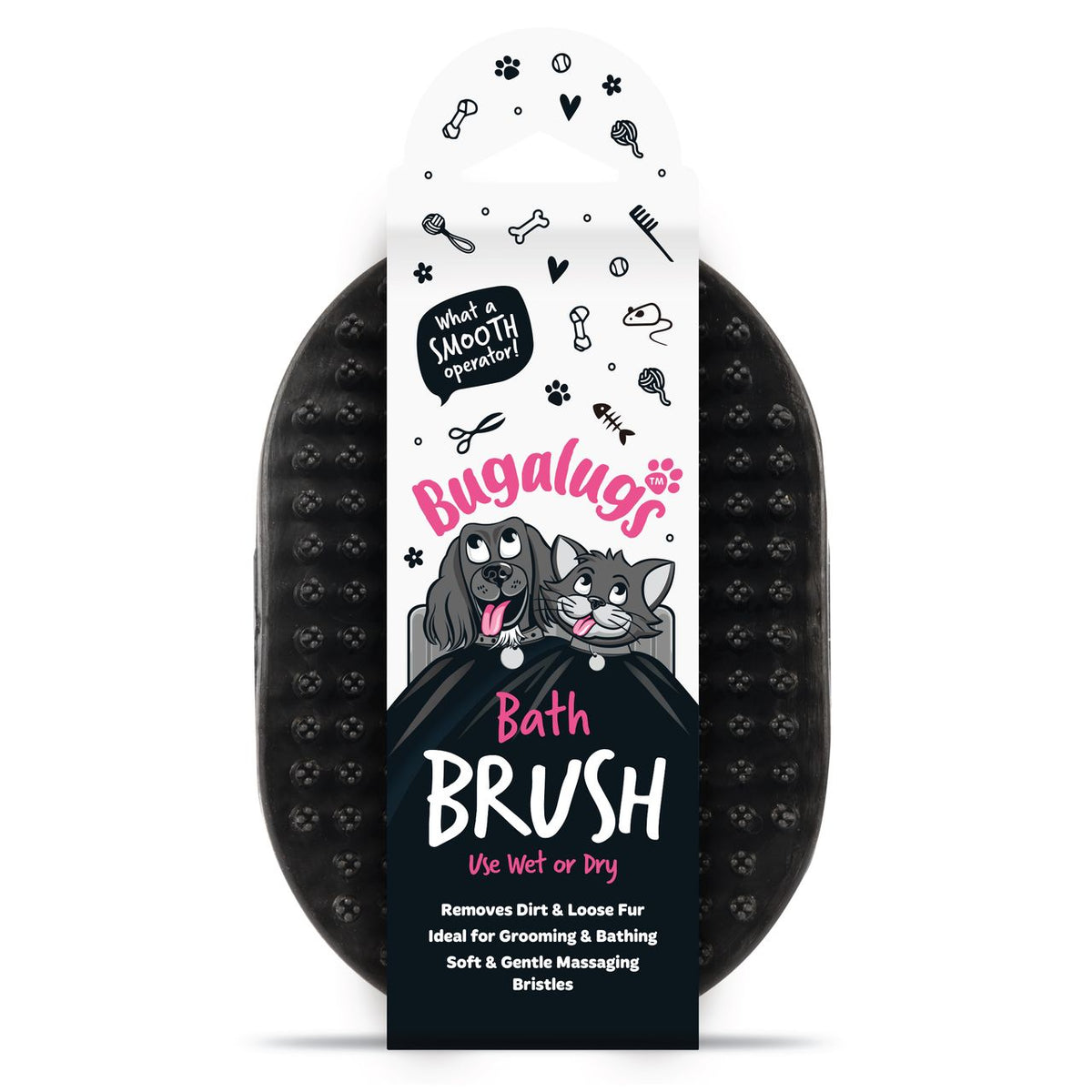 Bugalugs Bath Brush Black