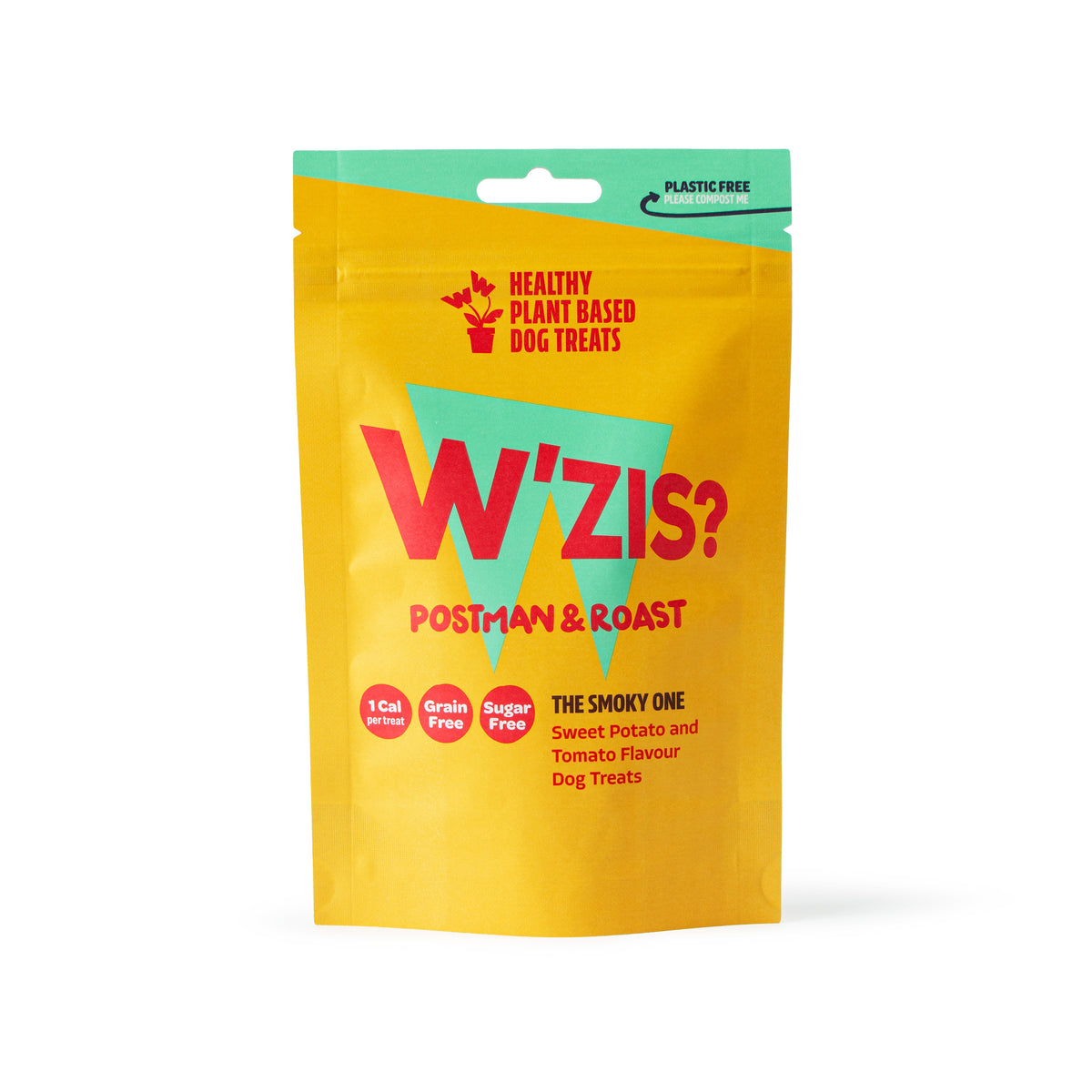 W'ZIS Postman & Roast 1-Calorie Dog Treat Pouch - Smoky Flavour 80g