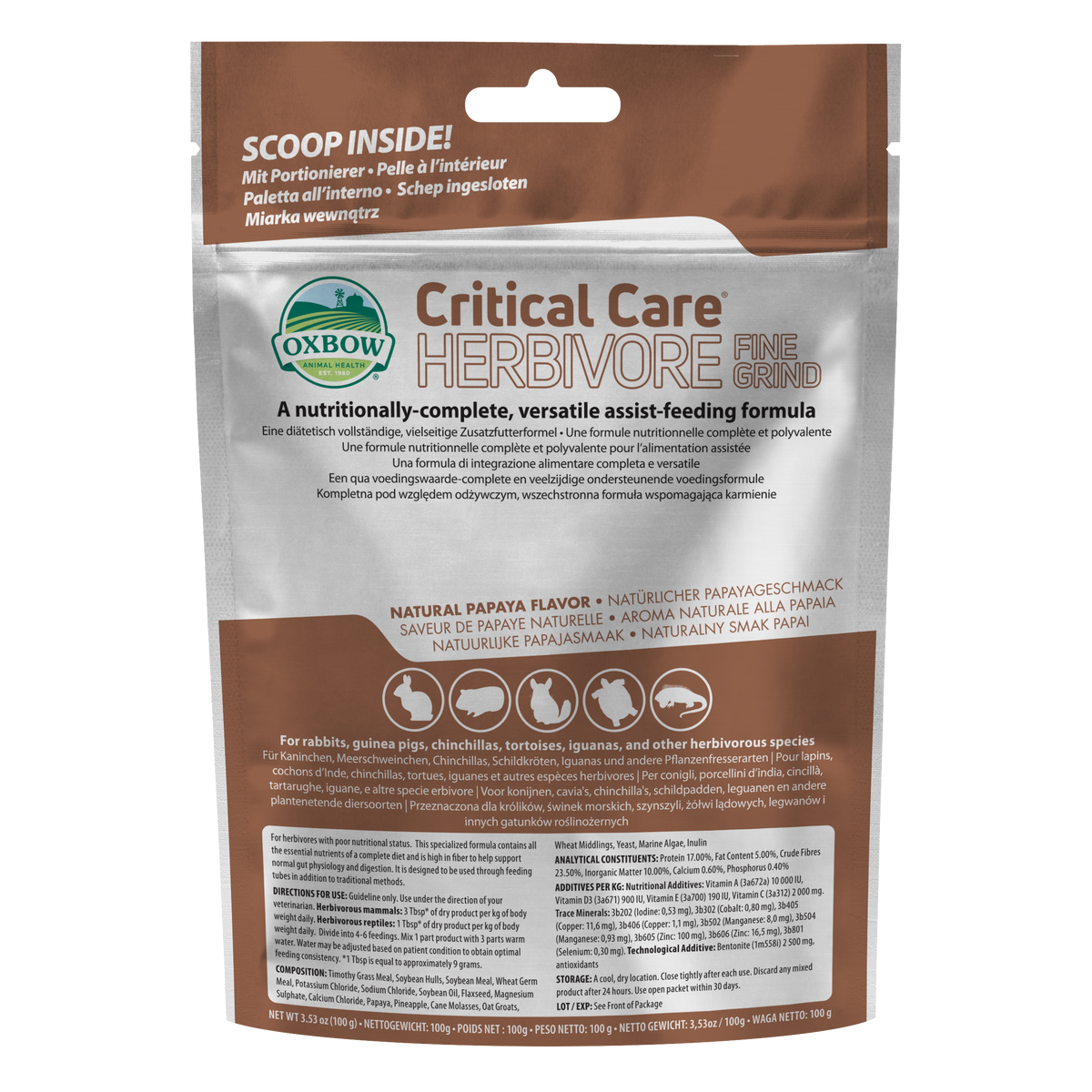 Oxbow Critical Care Fine Grind 100g