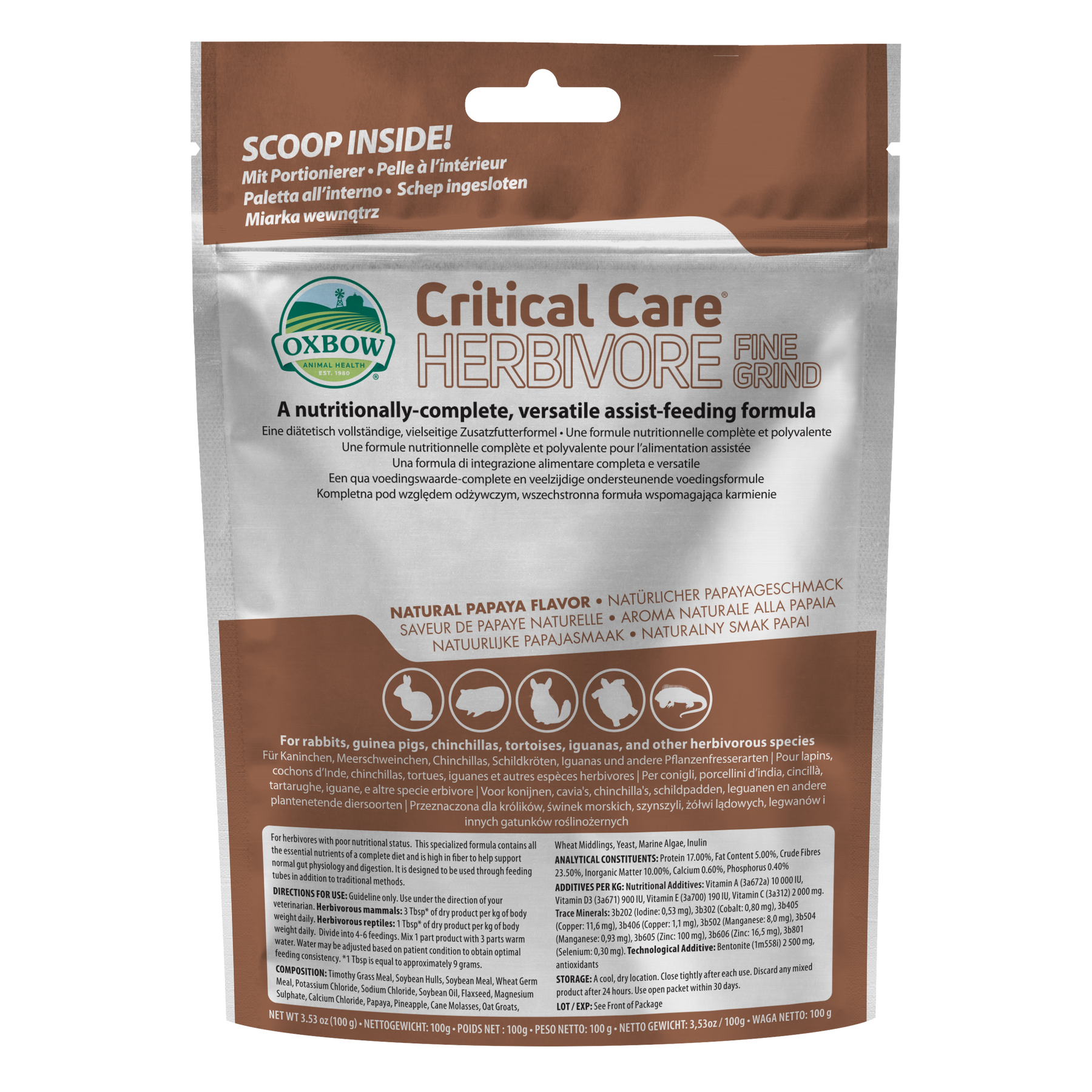 Oxbow Critical Care Fine Grind 100g