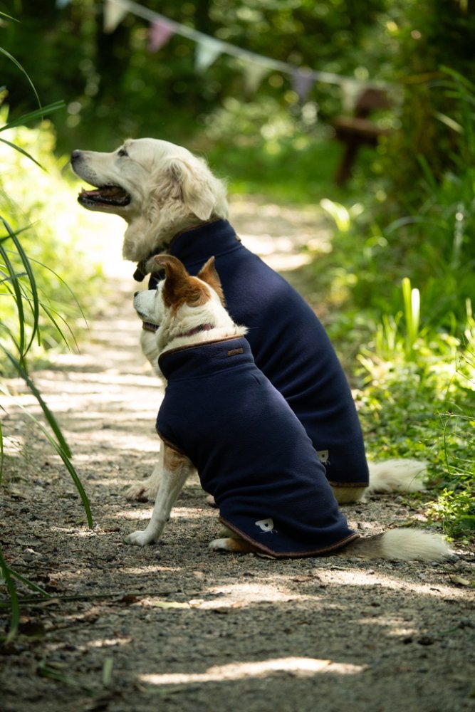 Petface Navy Fleece Dog Coat (4 sizes)