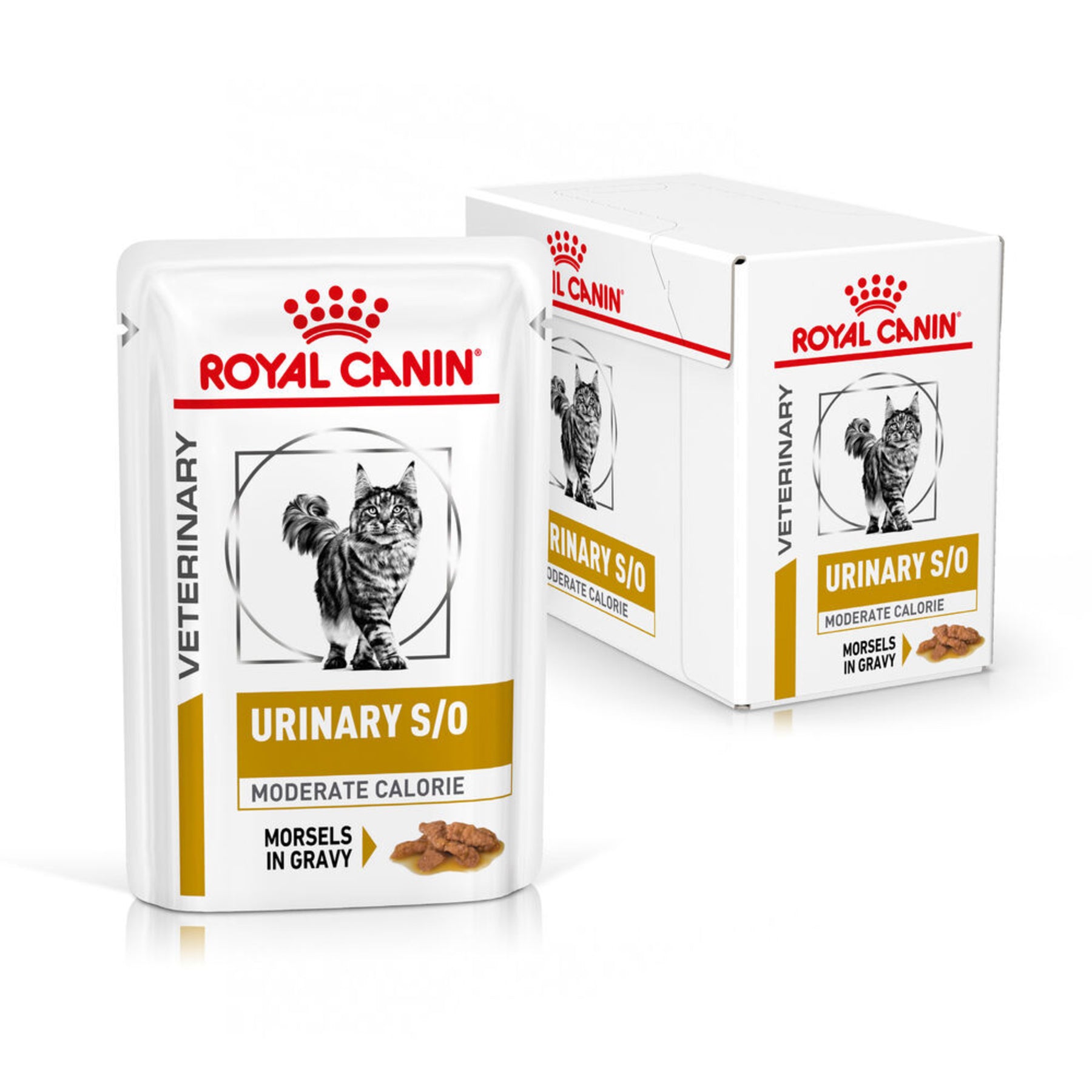 ROYAL CANIN® Feline Urinary S/O Moderate Calorie Morsels in Gravy Adult Wet Cat Food 48s