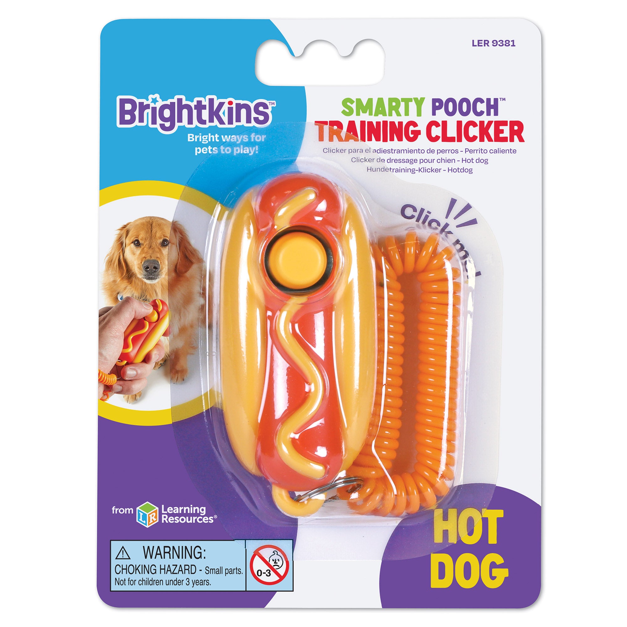 Brightkins Smarty Pooch Training Clicker Hot Dog