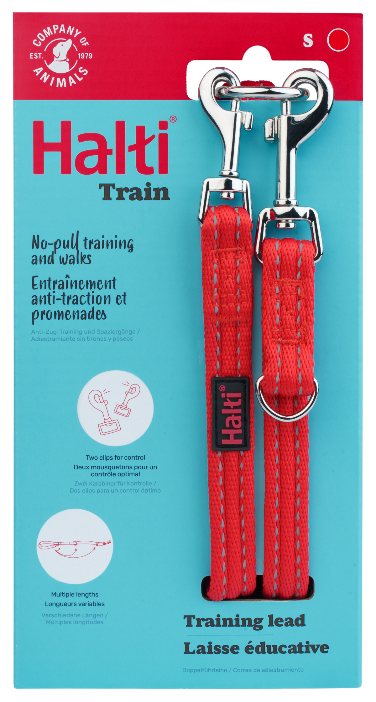 Halti Training Dog Lead (2 sizes/ 2 colours)