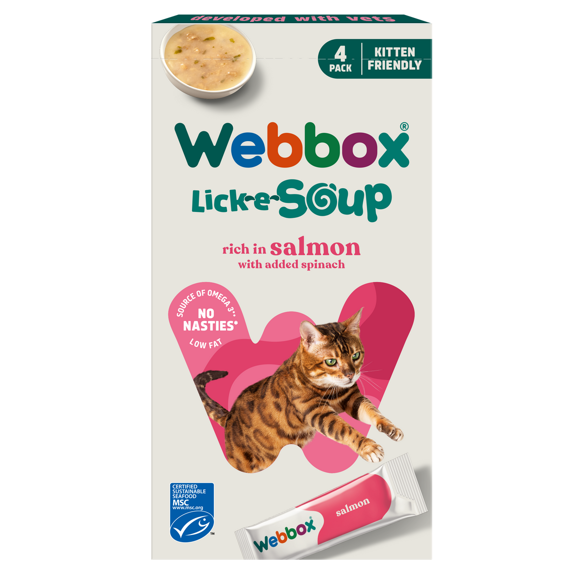 Webbox Cat Lick-e-Soup Salmon Fillet (1 pack/ 17 packs)