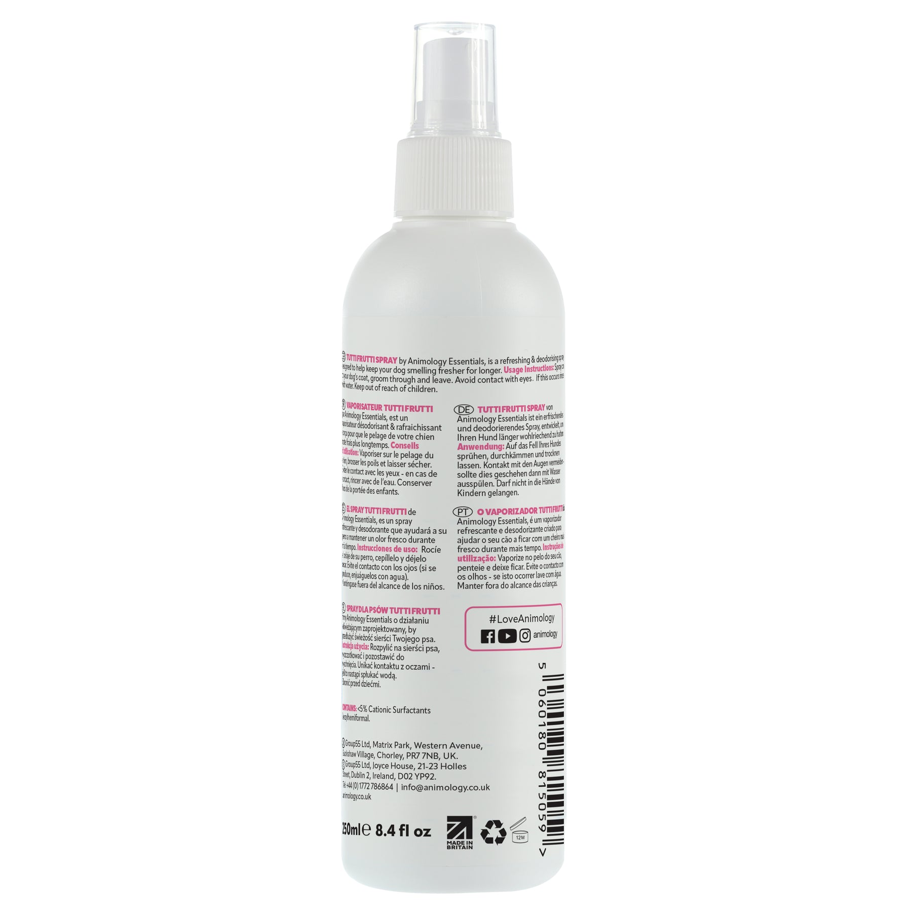 Animology Essentials Tutti Frutti Fragrance Spray