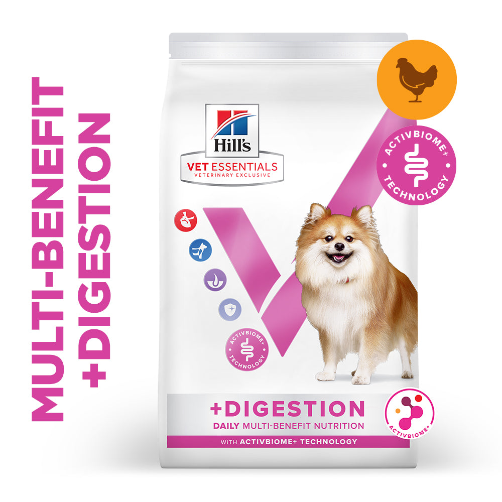 Hill's™ VET ESSENTIALS™ MULTI-BENEFIT + DIGESTION Adult 1+ Small & Mini Dry Dog Food with Chicken