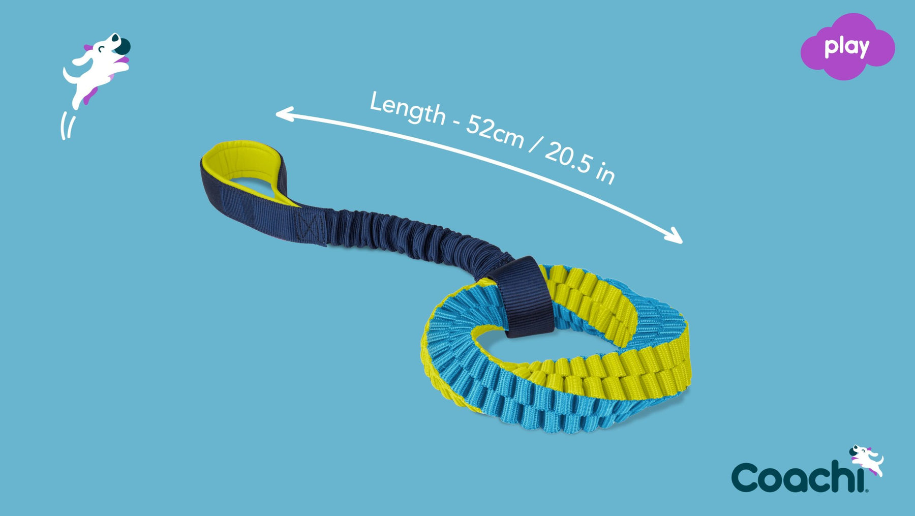Coachi Tuggi Helix Navy Lime & Light Blue
